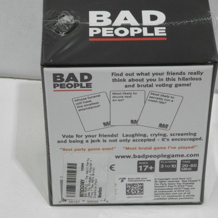 Bad People The Party Card Game You Probably Shouldn't Play Friends Adult Game