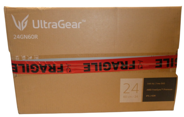 LG Ultragear 24GN60R-B 24-inch Gaming Monitor with IPS Display,1ms GtG, 144Hz, H
