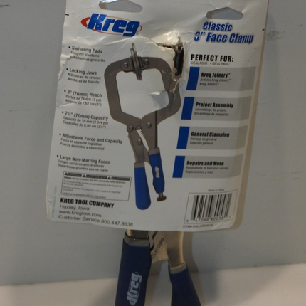Kreg Classic 3" Face Clamp