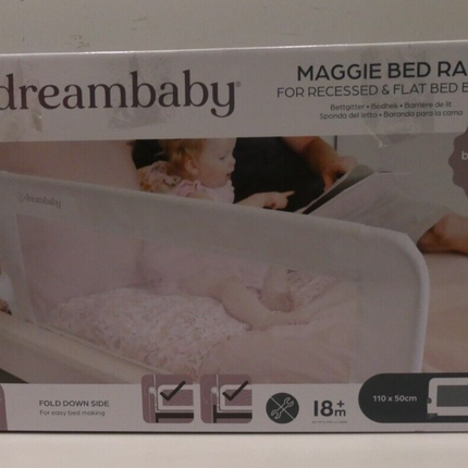 Dreambaby Maggie Toddler Bed Rails Guard Foldable & Portable Bed Safety Barrier