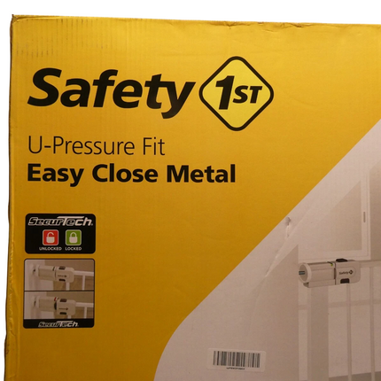Safety 1st U-Pressure Barrier Metal, White, Use as Barrier Gate and Stairs Gate