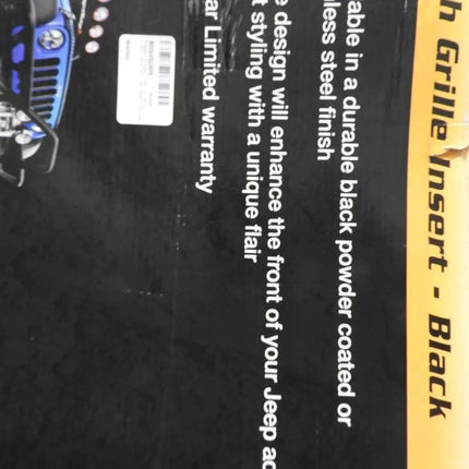 Rugged Ridge 11401. 31 Black Gloss Mesh Grille Insert Screen