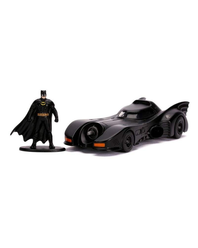 Jada Hollywood Rides 1989 Batman Batmobile & Figure 1:24 Diecast Model Car