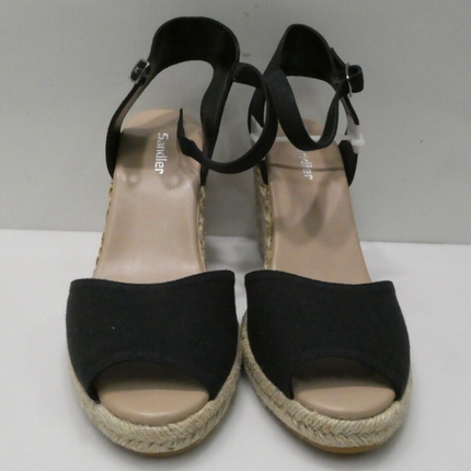 Sandler Women's Aloha Fashion Sandals, Black Linen, 10 AU (40 EU)