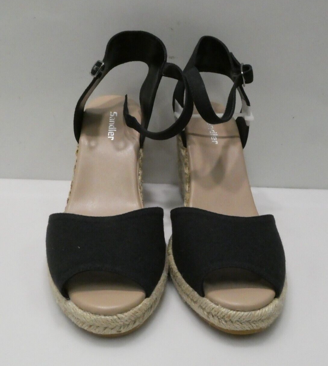 Sandler Women's Aloha Fashion Sandals, Black Linen, 10 AU (40 EU)