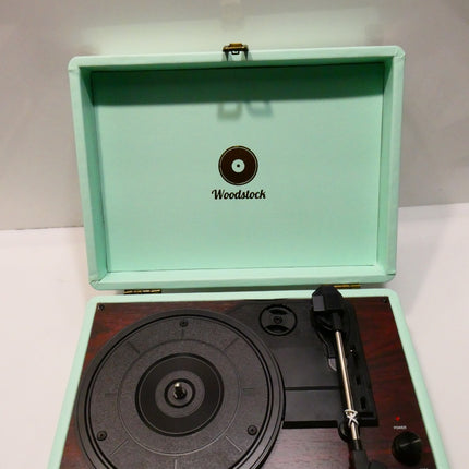 Mbeat Woodstock Tiffany Blue Retro Record Player TR89