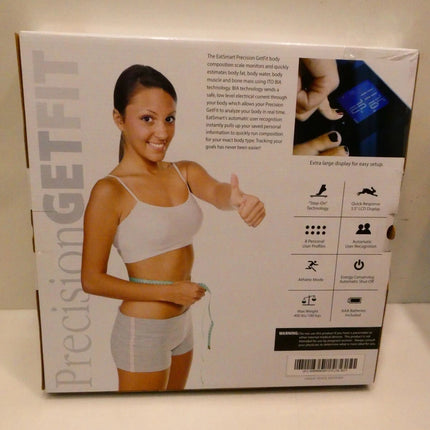 EatSmart Get Fit Digital Body Fat Scale - Black