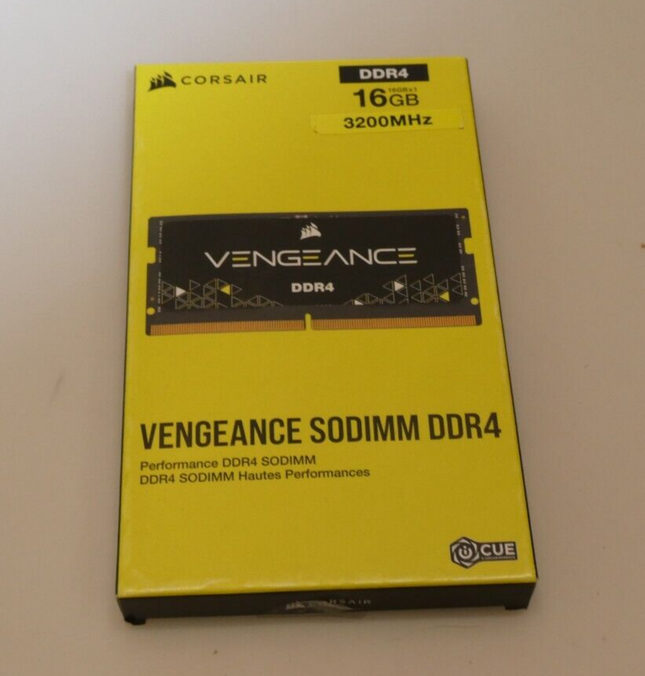 Corsair Vengeance SODIMM 16GB (1x16GB) DDR4 3200MHz CL22 Memory for Laptop/Noteb