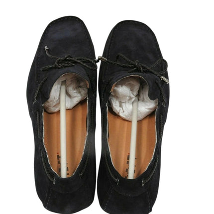 CROFT Men's Perry Flat Loafers, Midnight Suede, EU 45, US 12