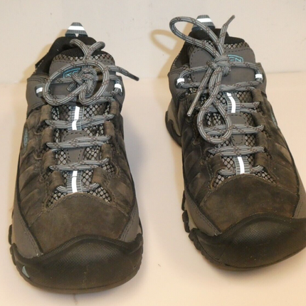 KEEN Women's Targhee III Waterproof, Magnet Atlantic Blue, 5 US