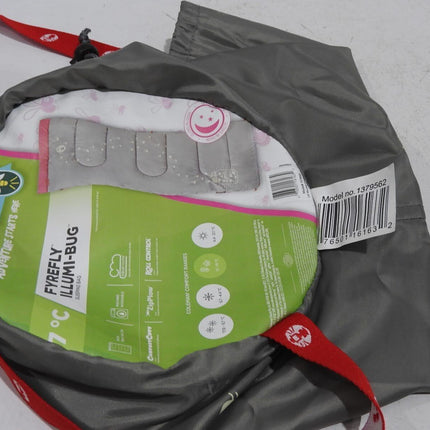 Coleman 1379562 FyreFly Illumi Bug Sleeping Bag, Kids - Pink