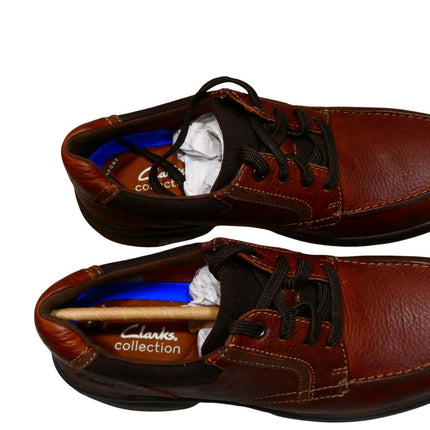 Clarks Men's Bradley Vibe Oxford, Tan Tumbled Leather, 9.5 US