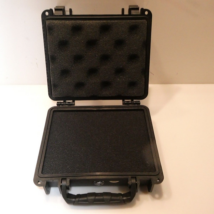 Monoprice Weatherproof Hard Case - With Customizable Foam, 7 x 6 x 2 Inch, Black