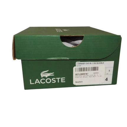 Lacoste Carnaby Evo BL 3 Black Synthetic Trainers Shoes - 5 US