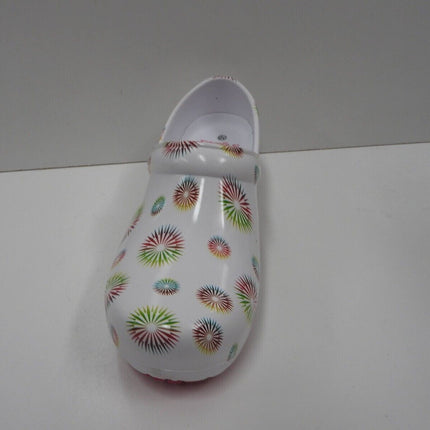 Anywear Women's SRANGEL Health Care Professional Shoe, Burst/White, 10 M US