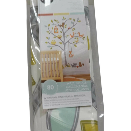 RoomMates RMK2729SLM Woodland Fox & Friends Tree Peel and Stick Wall Decals