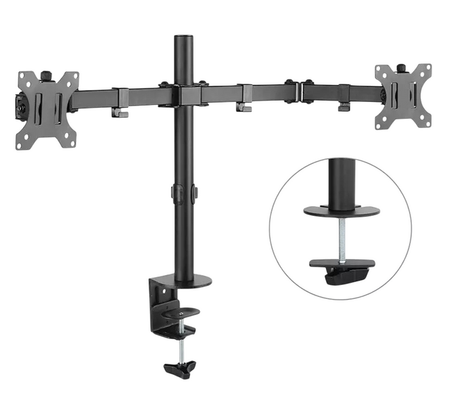 Kogan Articulating Dual Monitor Mount (Ostia Series - Black)