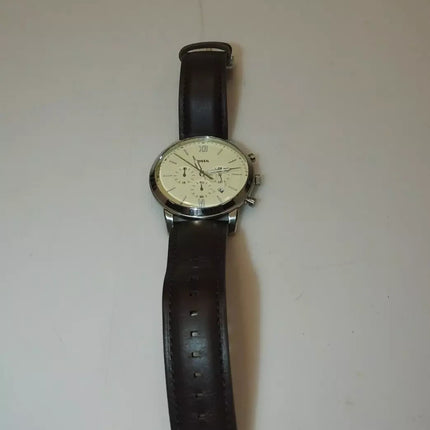 Fossil Analog Off-White Dial Men's Watch - FS5380