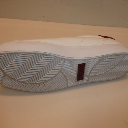 Lacoste Men's Powercourt 223 1 AU SMA Sneaker, White/Burgundy, 11 US