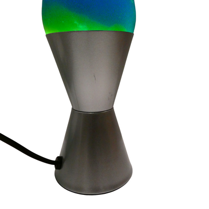 EOE Lava Table Lamp, 36 cm Height, Blue/Yellow