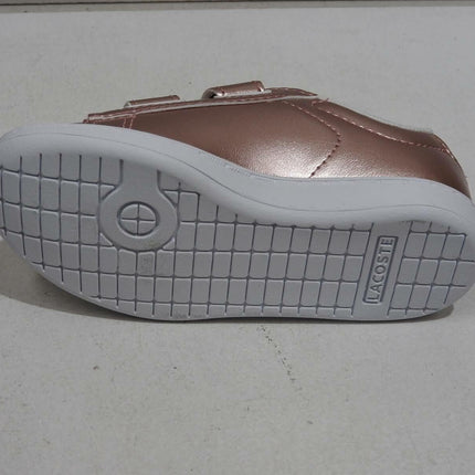 Lacoste Carnaby EVO 318 2 Baby Fashion Shoes, Pink/White - 7 US