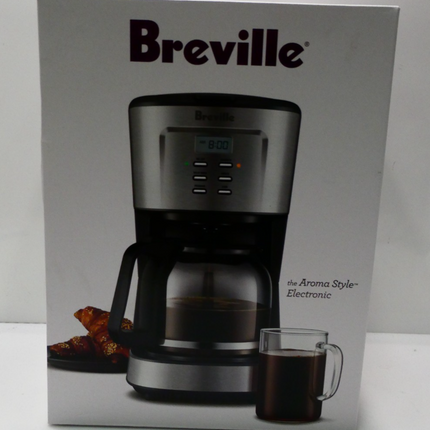 Breville the Aroma Style Electric Drip Coffee Maker, Brushed Stainless Steel, LC