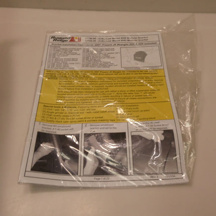 Rugged Ridge 17756.21 XHD Low and High Mount Snorkel Kit for Select Jeep Wrangle