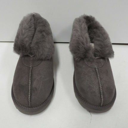 UGG Unisex Double Face Sheepskin Home Slipper OB004, Grey - US 7M/9L