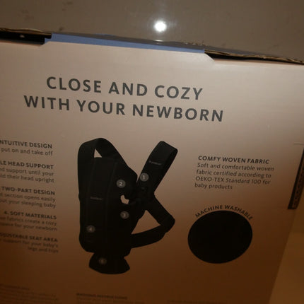 BabyBjörn Baby Boys Baby Girls Cotton Carrier Mini (Black)