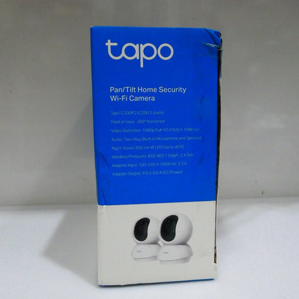 Tp-Link Tapo Pan/Tilt AI Smart Home Security Wi-Fi Camera, Baby Monitor, 1080P,