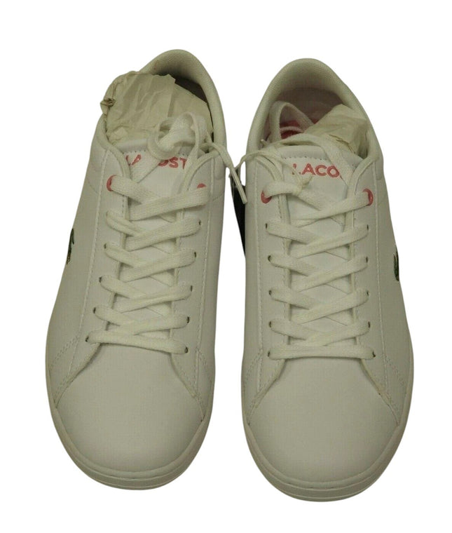 Lacoste Carnaby Evo BL 2 White/Pink Synthetic Junior Trainers Shoes UK 5, US 6