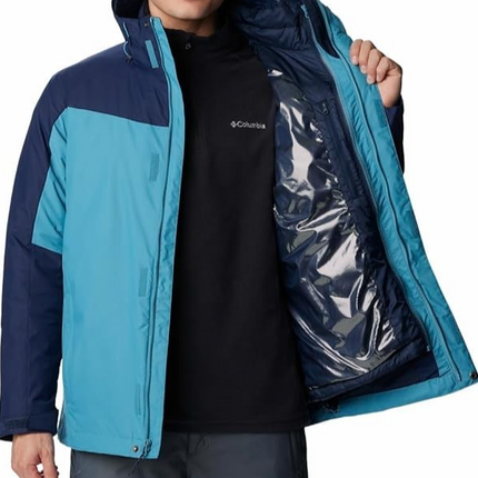 Columbia Men's Whirlibird IV Interchange Jacket, Shasta/Collegiate Navy, X-Large