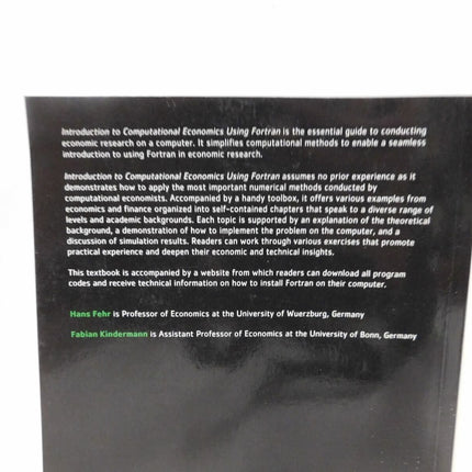 Introduction to Computational Economics Using Fortran by Hans Fehr