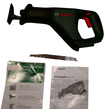 Bosch 18 V Cordless Reciprocating Recip Sabre Saw Inc Blade Without Battery