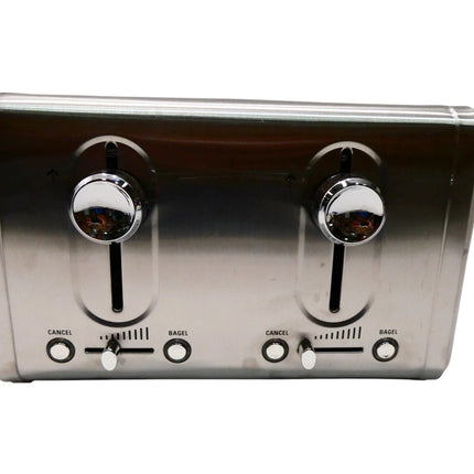 Black + Decker BD4250 Toaster 4 Slice, Stainless Steel