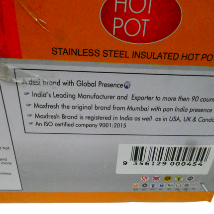 The House of Florence Stainless Steel Max Fresh Insualted Food Warmer, 8.5 Litre