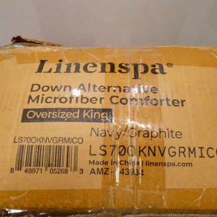 LINENSPA Reversible Down Alternative Comforter and Duvet Insert - All-Season Com