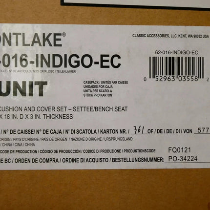 Classic Accessories Montlake Water-Resistant 41 x 18 x 3 Inch Patio Bench