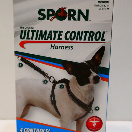 Sporn Ultimate Control Dog Harness Black Medium