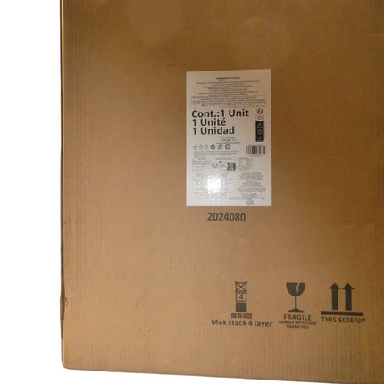 Amazon Basics Rectangular Pedal Recycling Bin with 2 Compartments 25L & 15L