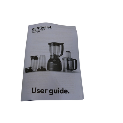 NutriBullet Smart Touch Triple Prep System Blender 1500W, Black, Full-sized Blen