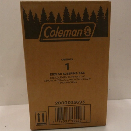 Coleman Kids 50°F Cool-Weather Sleeping Bag - Pink