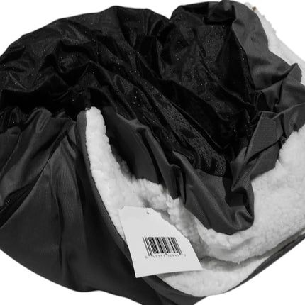 HappyCare Textiles Durable Oxford to Sherpa Pet Cave and Round Pet Bed, 25"