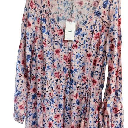 Jag Women Kristen Printed Dress, Blush, Size - 8