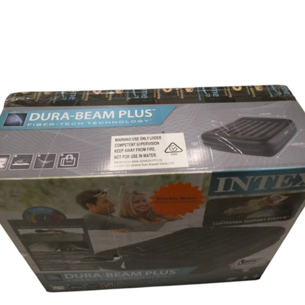 Intex Pillow Rest Raised Air Bed - 152 x 203 x 42 cm with - Built-in Electric Pu