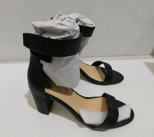 Human Premium Women's Portia Sandals, Black Leather - 37 EU