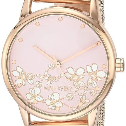 Nine West Women's Bracelet Watch, Rose Gold, NW/2428FLRG