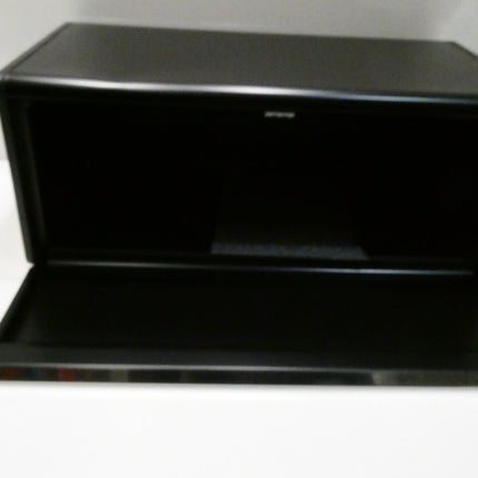 Brabantia 333484 Fall Front Large Bread Box, Matt Black