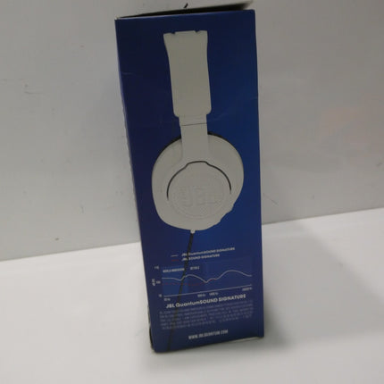 JBL Quantum 100P PS Version Headset, White Blue