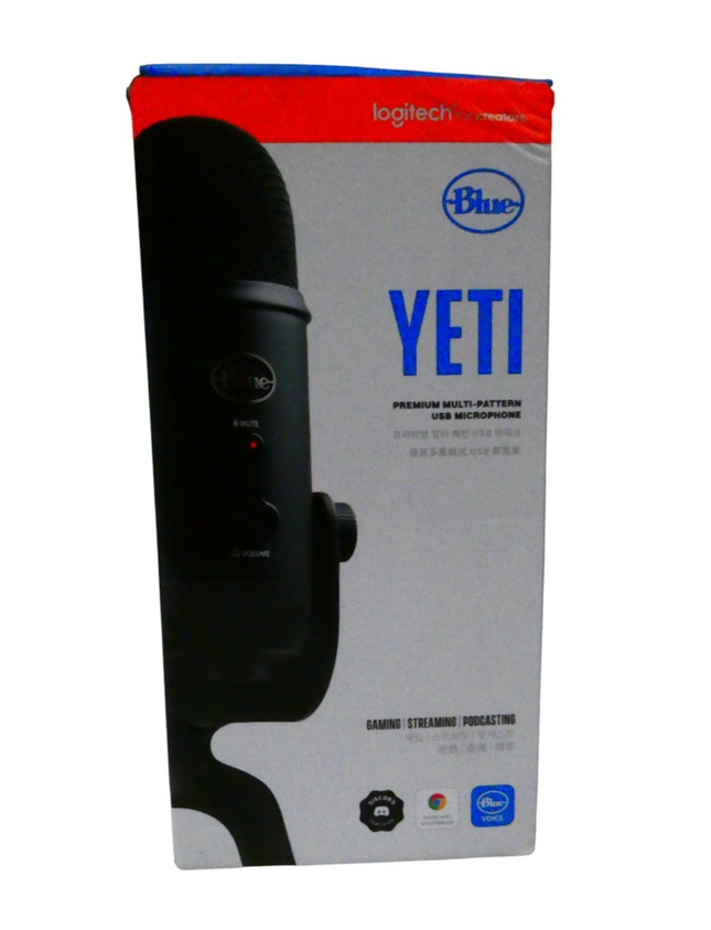 Logitech Yeti Premium Multi-Pattern USB Microphone with Blue Voice